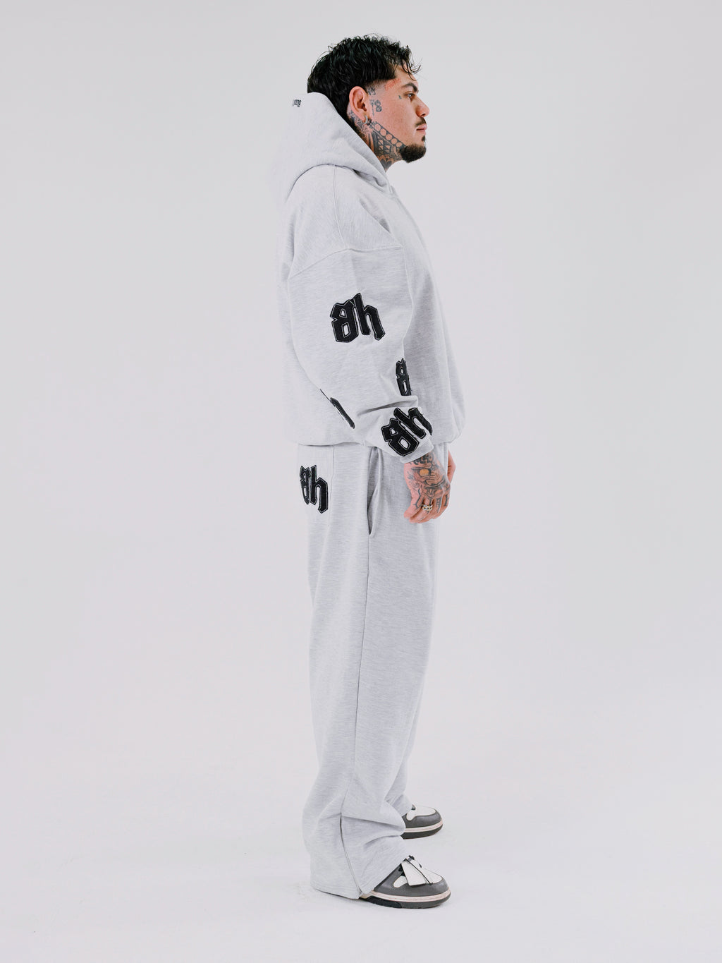 Pantalon baggy and flare gris