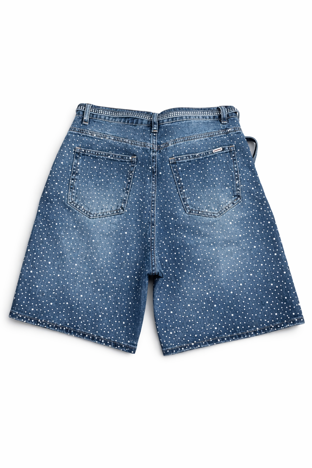 Short brillante azul