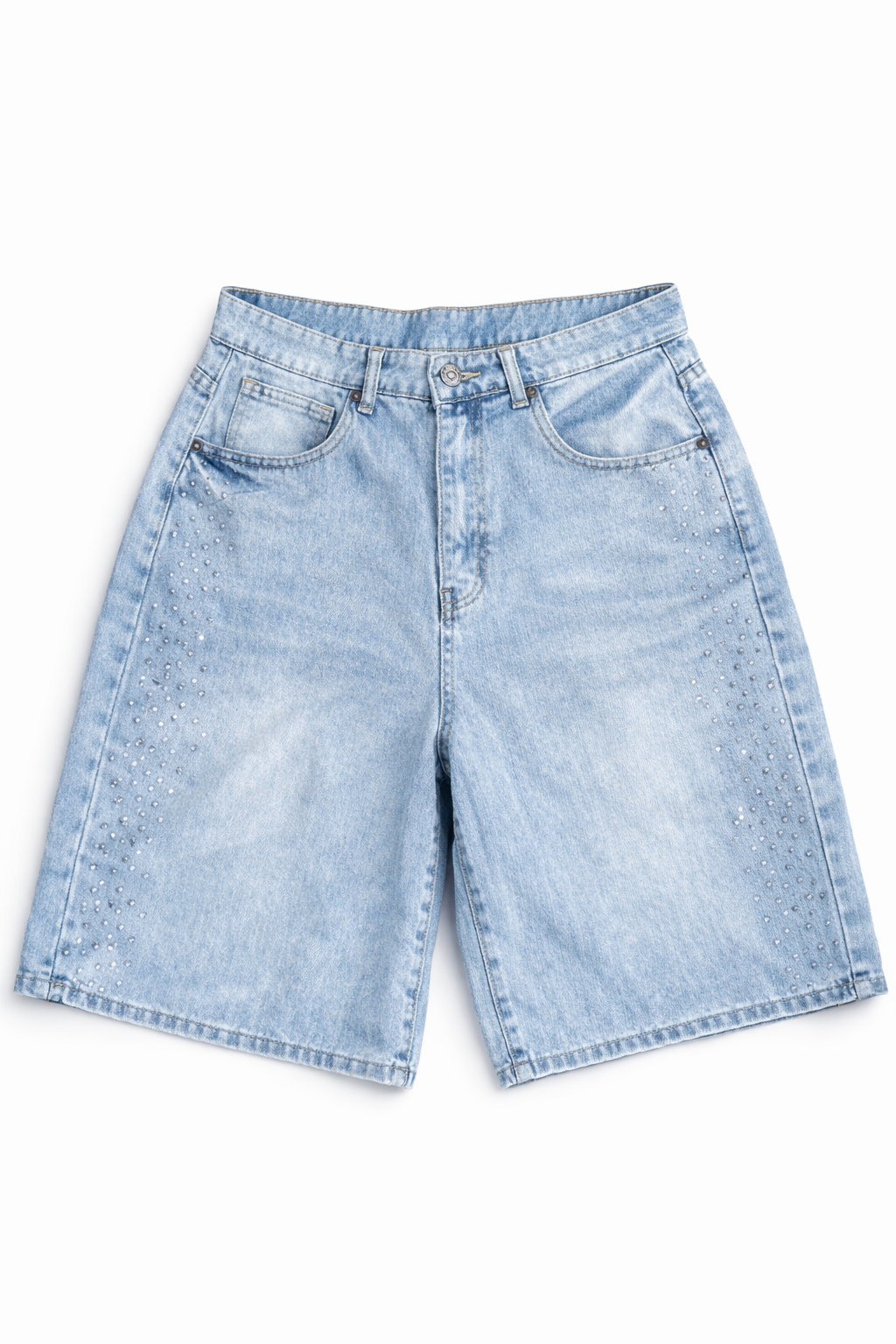 Short celeste grisáceo brillante