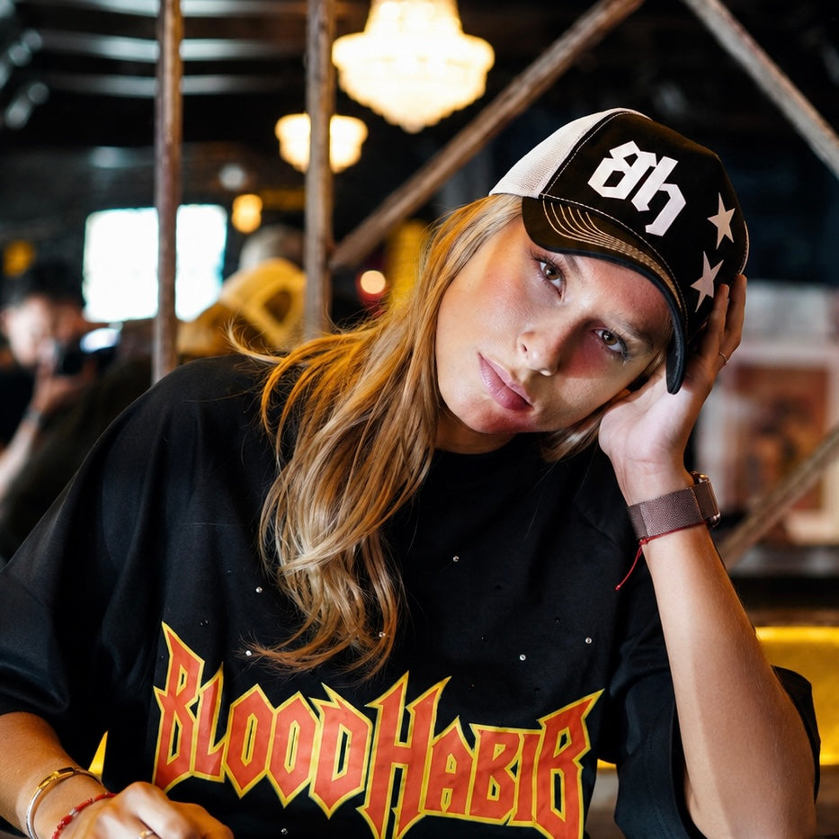 GORRA STAR HABIB (NEGRO O ROSA)