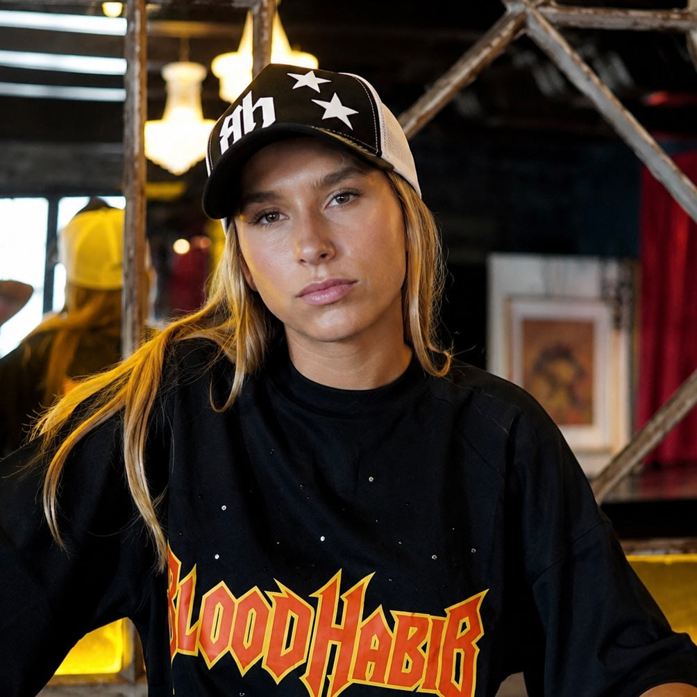 GORRA STAR HABIB (NEGRO O ROSA)