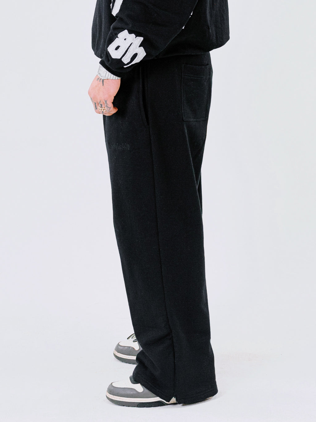 Pantalon baggy and flare negro